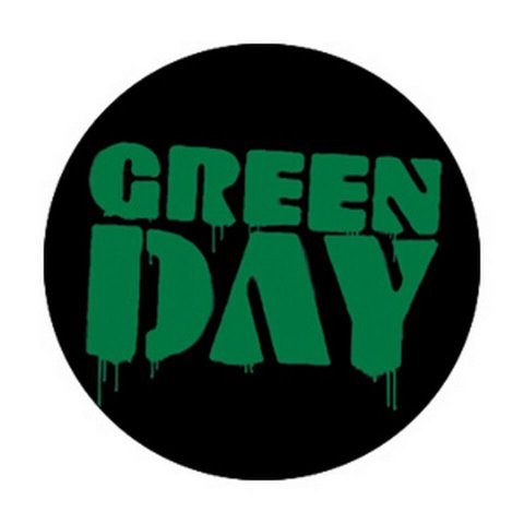 Green Day Drippy Logo Button B-2887