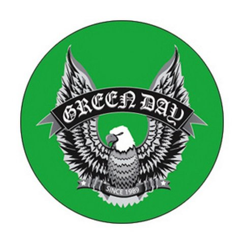 Green Day Eagle Button B-2891