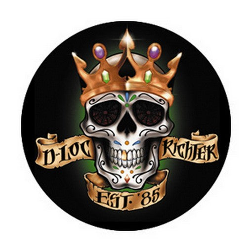 King Spade Skull Button B-3111