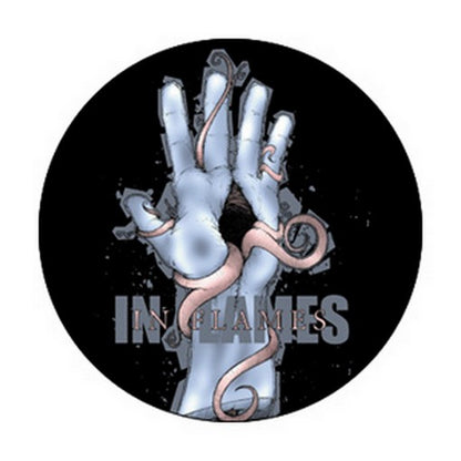 In Flames Hand Button B-3536