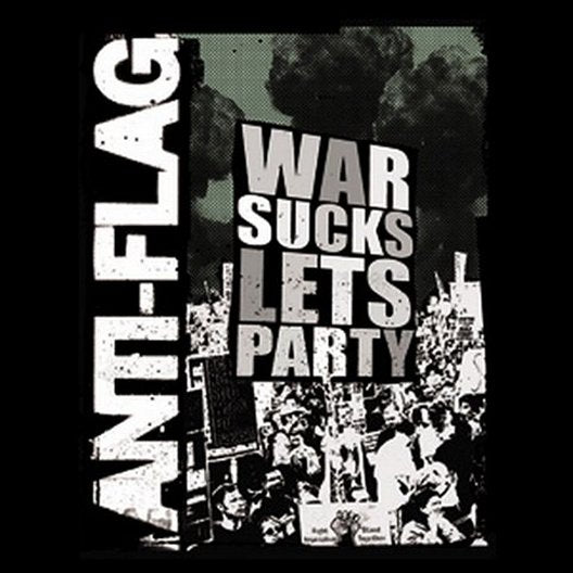 Anti-Flag War Sucks Lets Party Square Button B-3630
