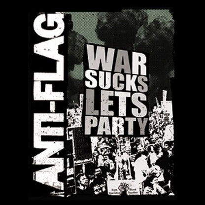 Anti-Flag War Sucks Lets Party Square Button B-3630