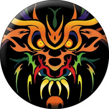 Dragons Tribal Colored Dragon Button B-3802