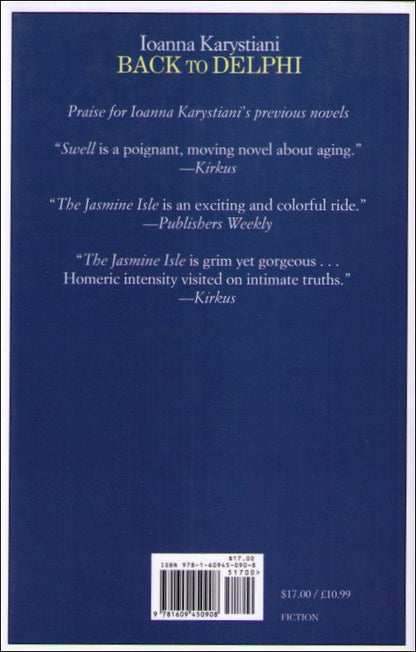 Back to Delphi (Europa Editions 2013) Fiction Paperback Book