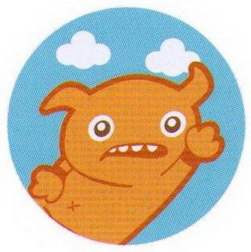 Bored Inc. Orange Monster Button BB4005