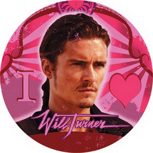 Pirates of The Caribbean I Love Will Button B-DIS-0453