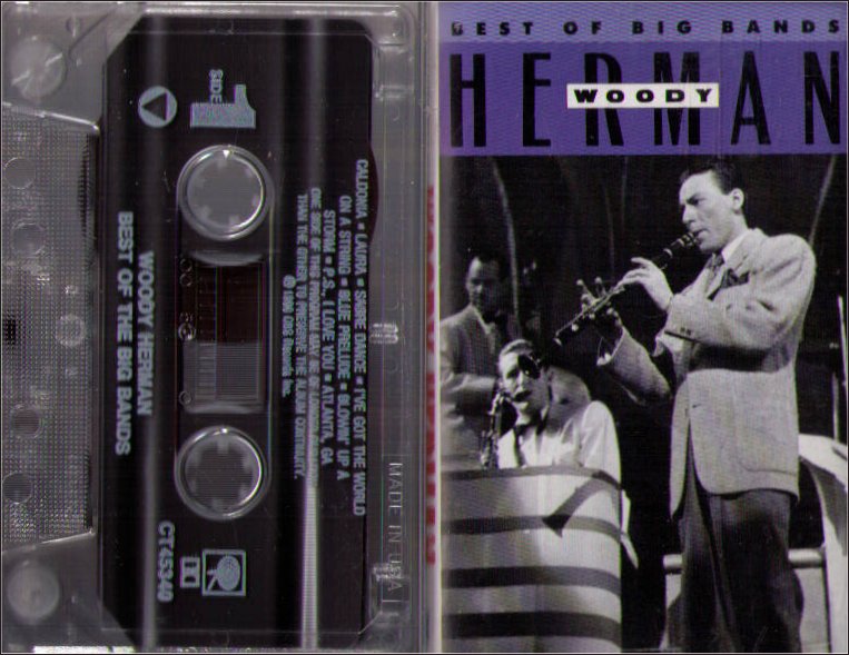 Best of Big Bands Woody Herman Vintage Audio Cassette Tape