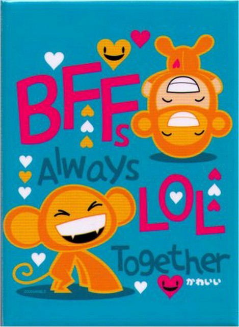 Zoodorable Best Friends Always LOL Together Magnet ZM4576