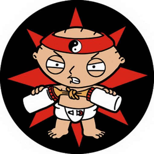 Family Guy Stewie Nunchucks Button B-FG-0033