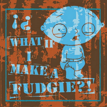 Family Guy Stewie Fudgie Button B-FG-0066