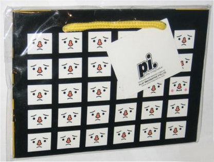 ToFu-Oyako Faces Small A6 Black Paper Bag DVR0702