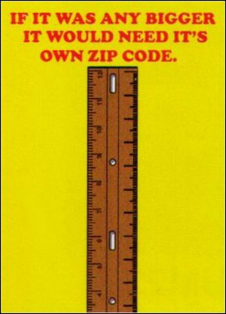 If Any Bigger Need It's Own Zip Code Magnet BM2283