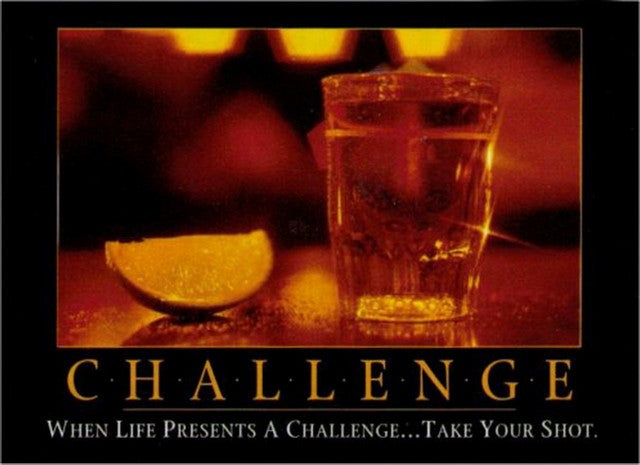 When Life Presents Challenge Take Shot Magnet BM2466