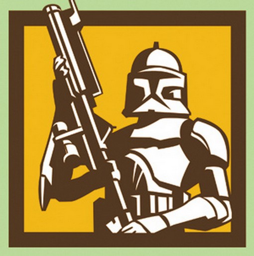 Star Wars Clone Wars Rex Colors Button B-SW-0068