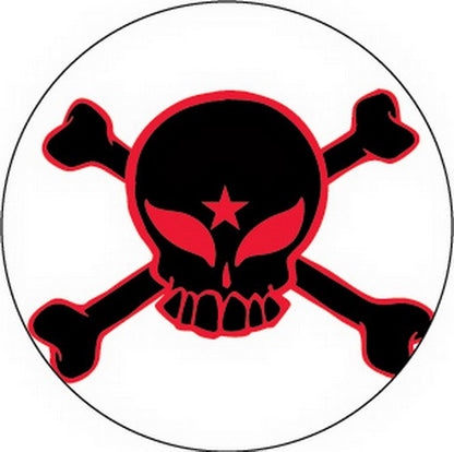 Ultra Vixen Skull and Crossbones Button B-UV-0011