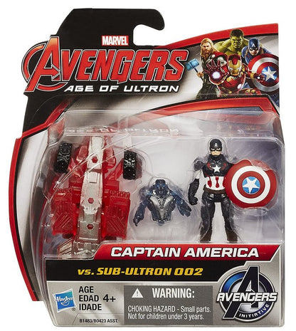 Marvel Avengers Age of Ultron Captain America Vs. Sub-Ultron 002 2.5-inch Figure 2-Pack 