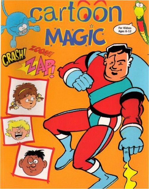 Cartoon Magic Activity Easy Childrens Drawing Book - (For Kids Ages 6-12)