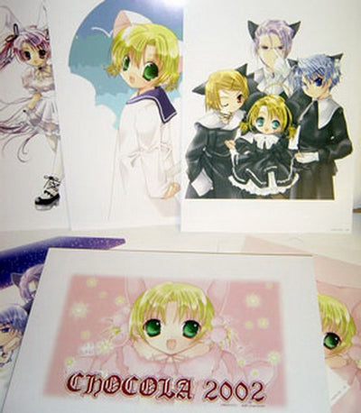 Di Gi Charat Chocola Portfolio Poster Set