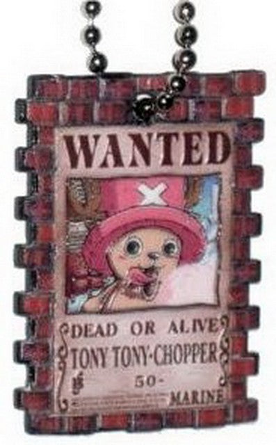 One Piece Wanted Portrait Chopper Charm Keychain