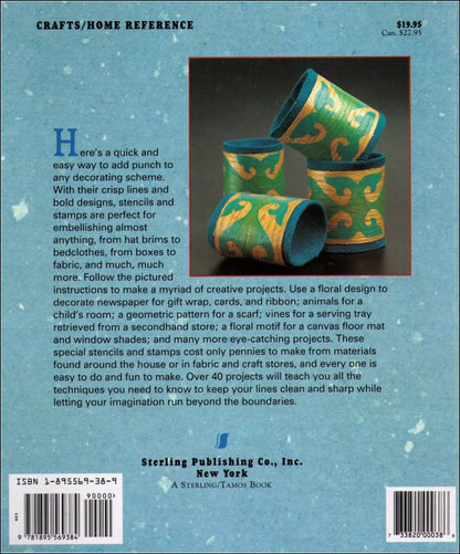 Terrific Stencils & Stamps Hardcover Book (Jo'Anne Kelly)