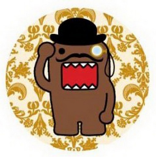 Domo-Kun Monical Mustache Button DB4273