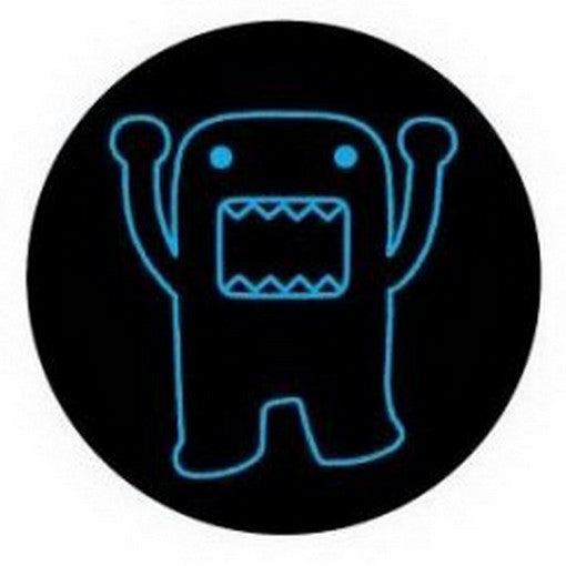 Domo-Kun Blue Outline Button DB4287