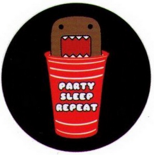 Domo-Kun Party Sleep Repeat Button DB4623