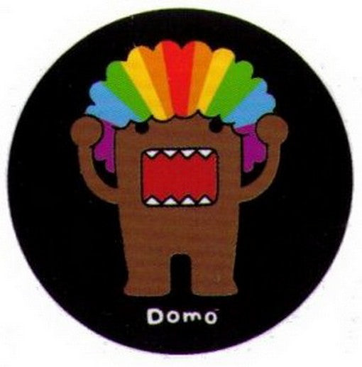 Domo-Kun Rainbow Afro Button DB4638