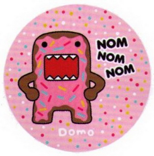 Domo-Kun Sprinkles Nom Nom Button DB4641