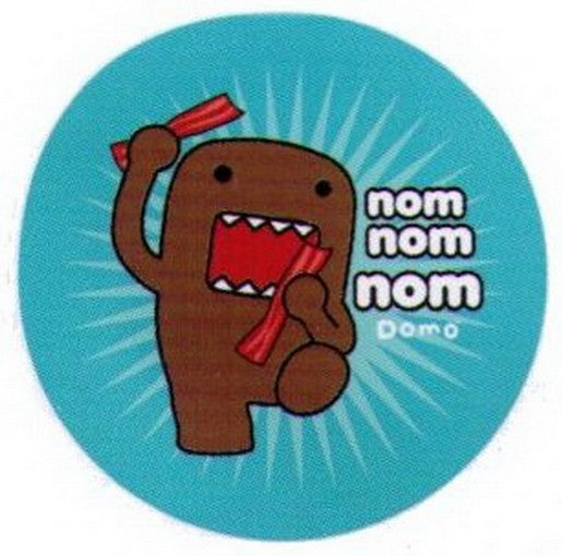 Domo-Kun Bacon Nom Nom 3-inch Button DB4643-3