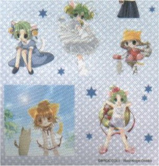 Di Gi Charat Satin Blue Sticker Sheet