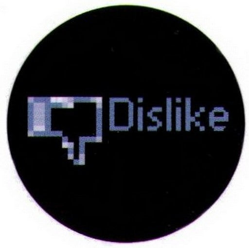 Dislike Icon Blue Text Button NB4120