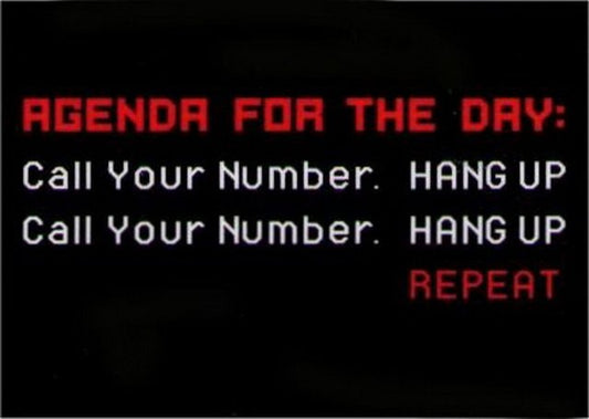 Agenda For The Day Call Your Number Magnet DM2191
