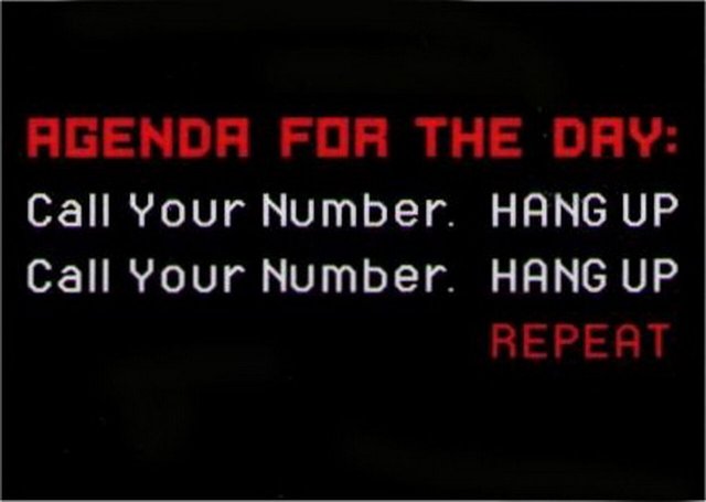 Agenda For The Day Call Your Number Magnet DM2191