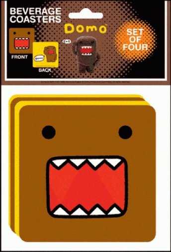 Domo-Kun Face Beverage Drink Hot Properties Anime Coaster Pack DBC17