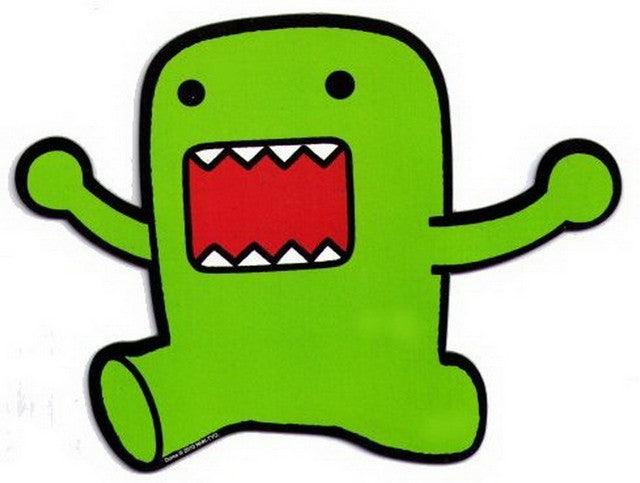 Domo-Kun Green Hot Properties Anime Car Magnet DMB264