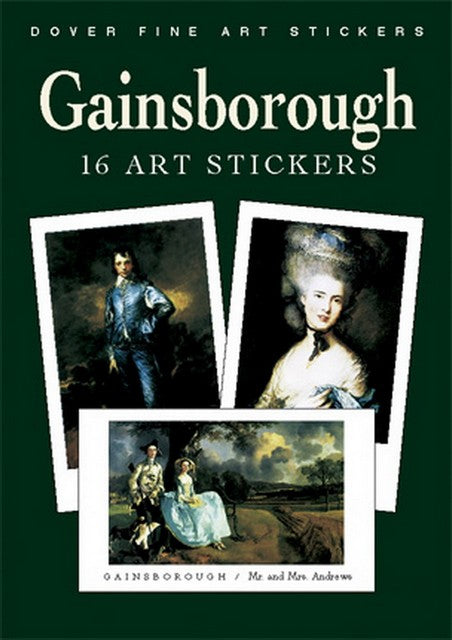 Gainsborough England Art Sticker Set - 16 Stickers