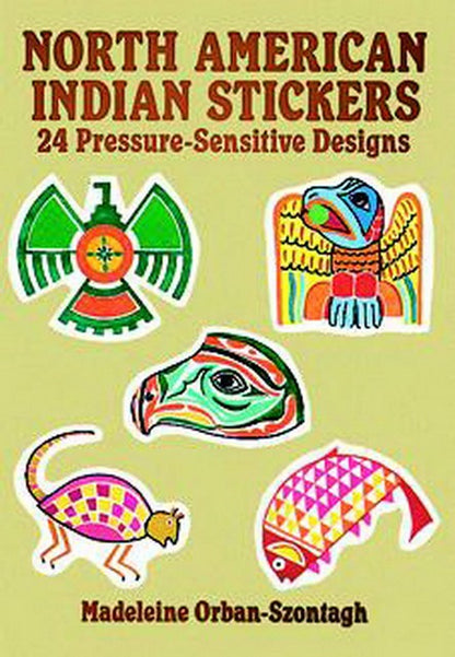 North American Indian Lizard Fish Snake Sticker Set - 24 Stickers
