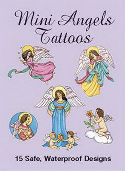 Mini Angels Heavenly Playing Musical Instruments Tattoos