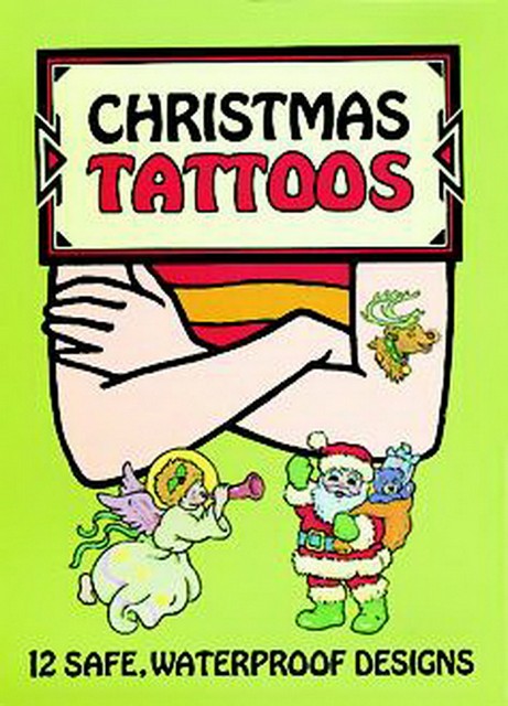 Christmas Wreath Snowflake Snowman Tattoos