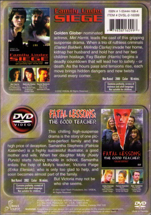 Family Under Siege & Fatal Lessons The Good Teacher DVD Box Set