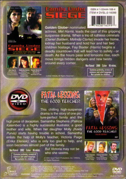 Family Under Siege & Fatal Lessons The Good Teacher DVD Box Set