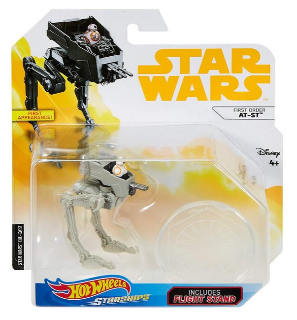 Star Wars Hot Wheels (2017) First Order AT-ST Starships Toy Vehicle