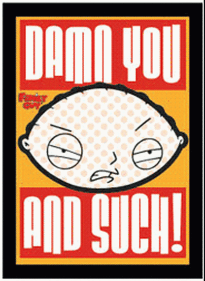 Family Guy Damn You And Such Magnet FM1585