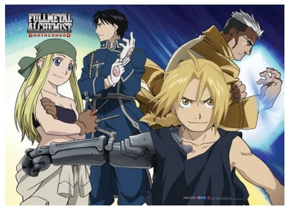 Full Metal Alchemist Brotherhood Anime Long Cloth Wall Scroll Poster GE-5361