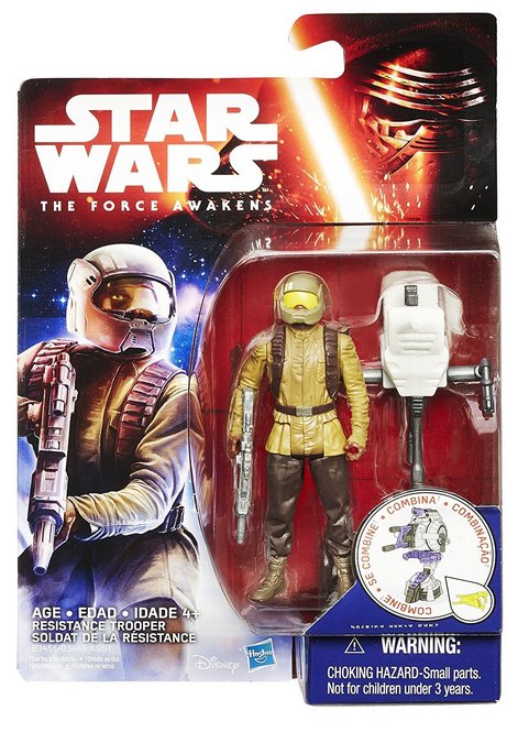 Star Wars The Force Awakens (2015) Space Mission Resistance Trooper Figure