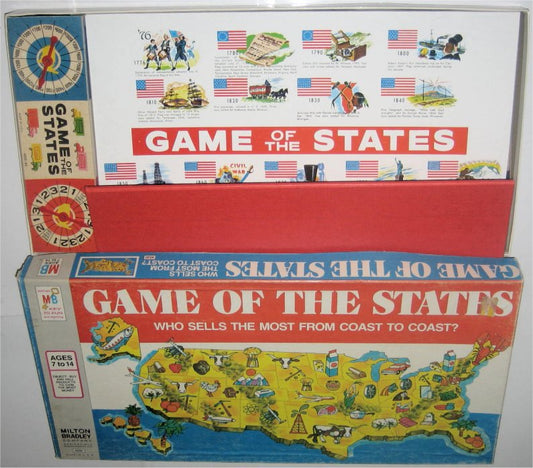 Game of The States Vintage Board Game - (Missing Pieces)