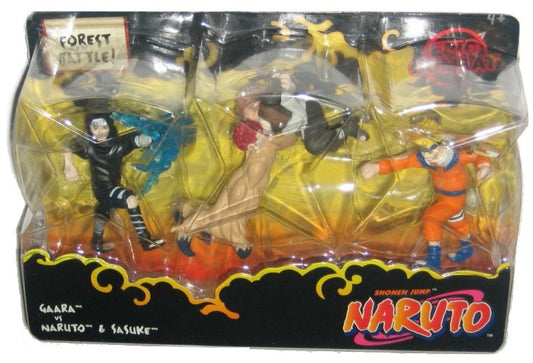 Naruto Gaara vs Sasuke & Naruto Forest Battle (2008) Mattel Figure Set