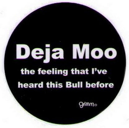 Deja Moo Feeling Heard Bull Button GB3005