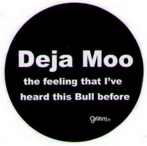 Deja Moo Feeling Heard Bull Button GB3005